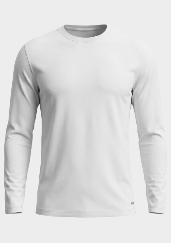T-Shirt Girocollo Manica Lunga Jersey Stretch