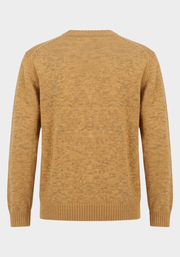 Maglione Girocollo Cardato Bordi Alti