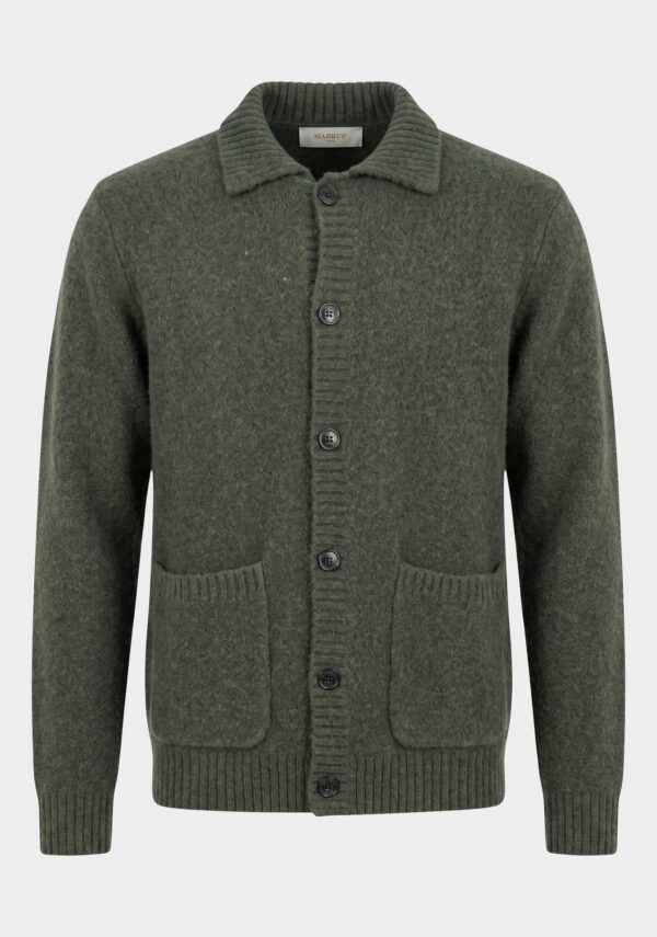 Overshirt Cardato con Bottoni