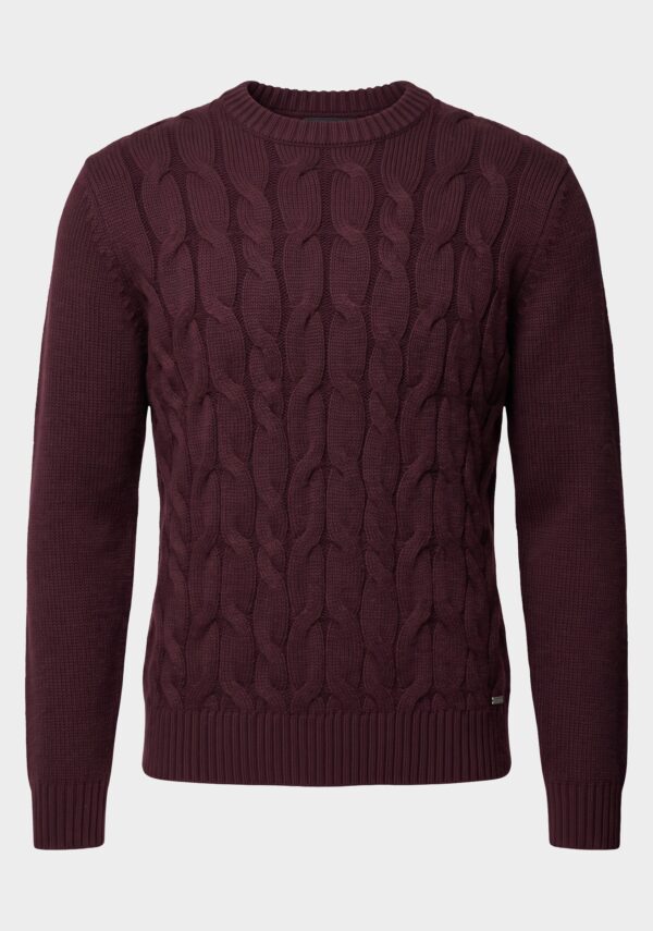 Maglione Girocollo Trecce