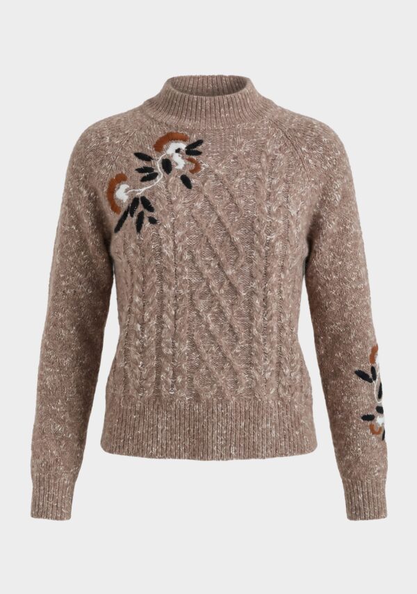 Pullover con ricami