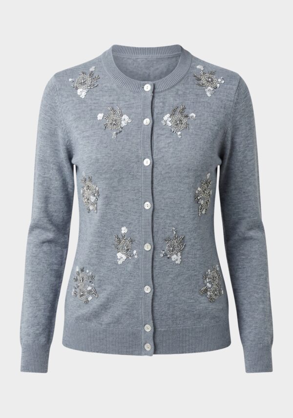 Cardigan con ricamo