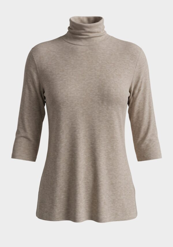 T-shirt dolcevita misto lana