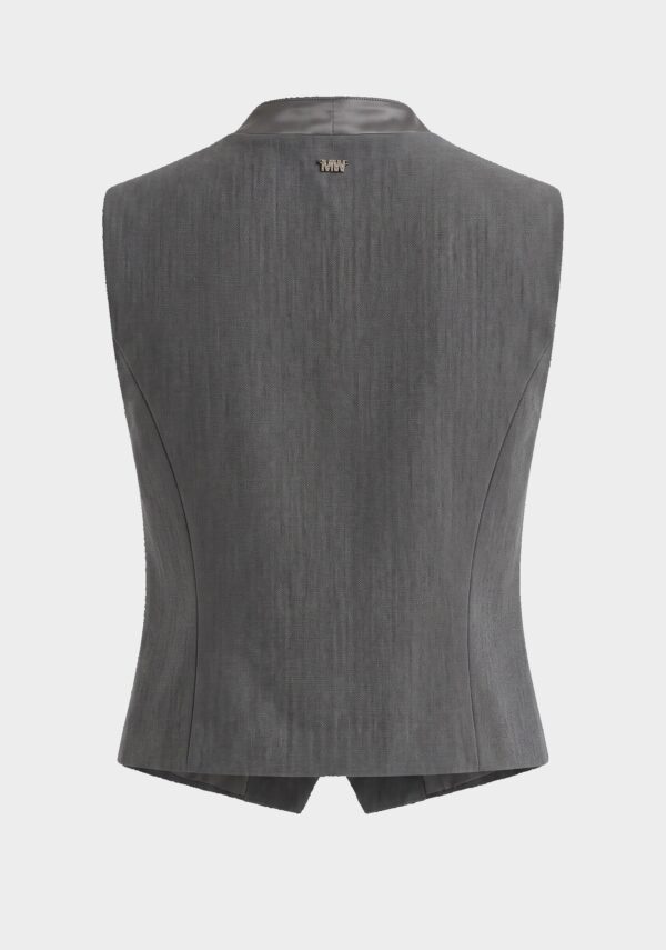 Gilet in flanella pettinata