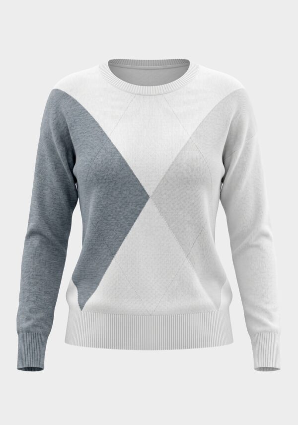 Maglia rombi jacquard