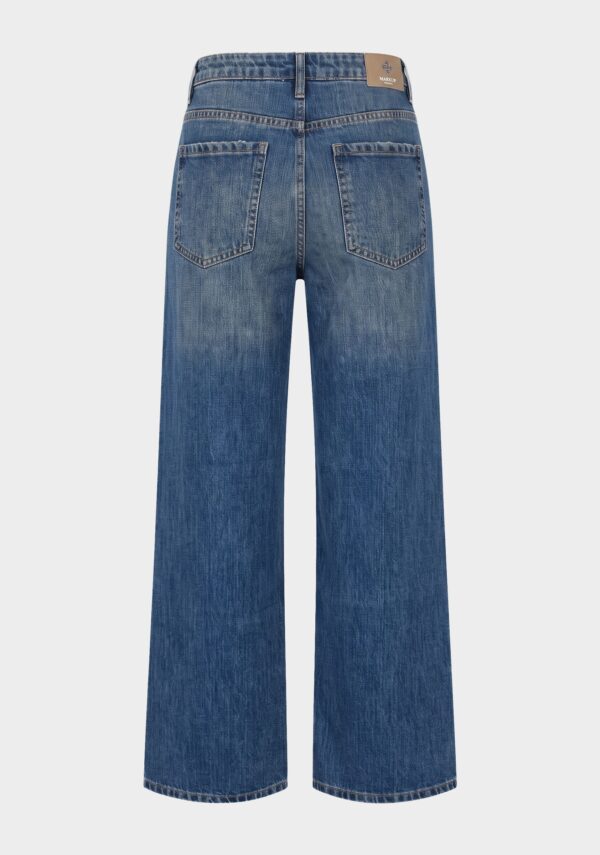 Jeans wide leg lavaggio al thè