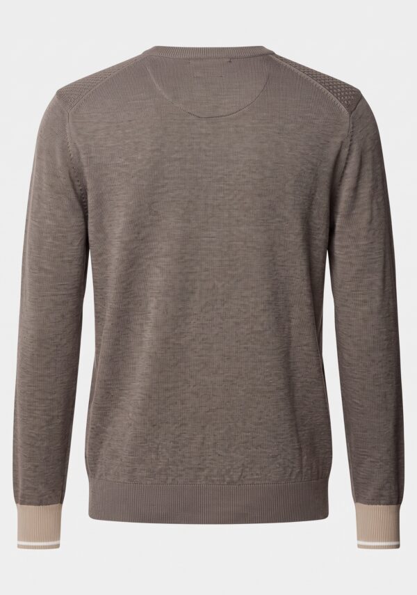 Maglione Scollo V con Inserto Collo
