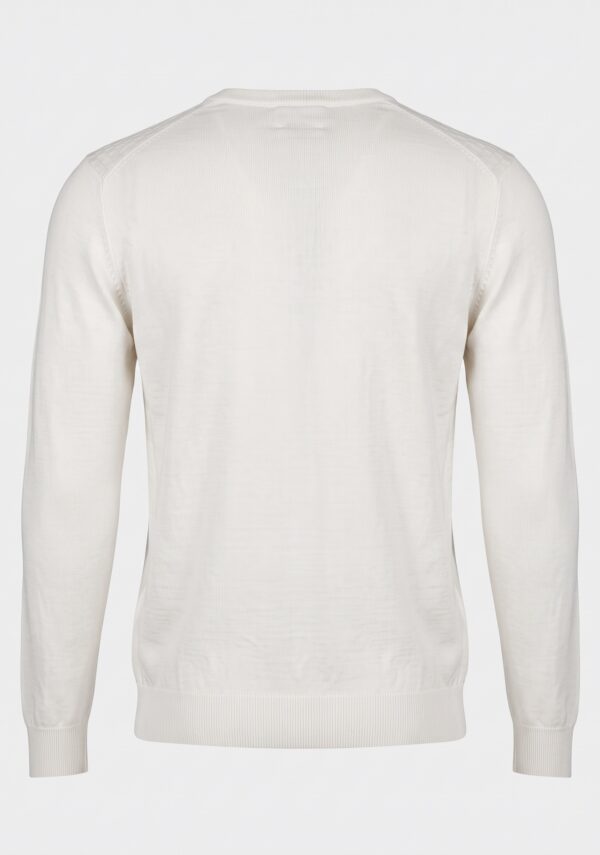 Maglione Girocollo con Punti Contrasto