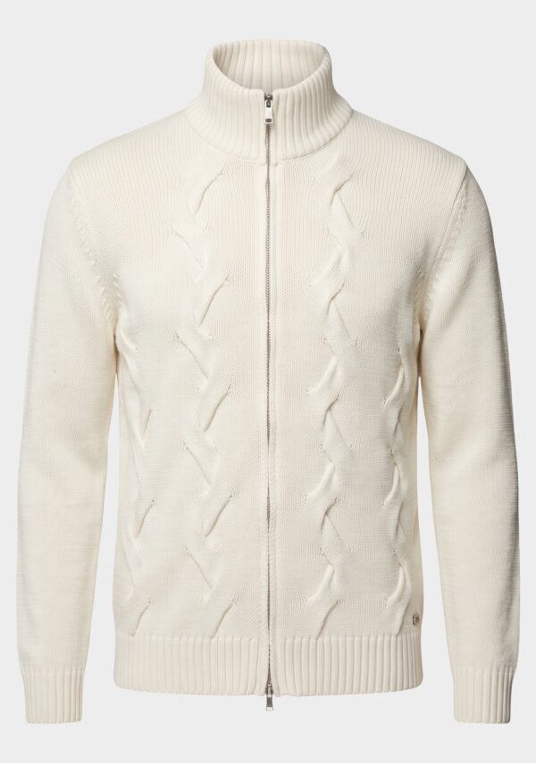 Cardigan Full Zip Trecce