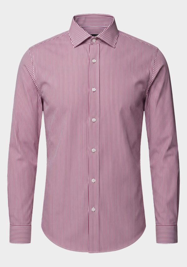 Camicia rigata no iron