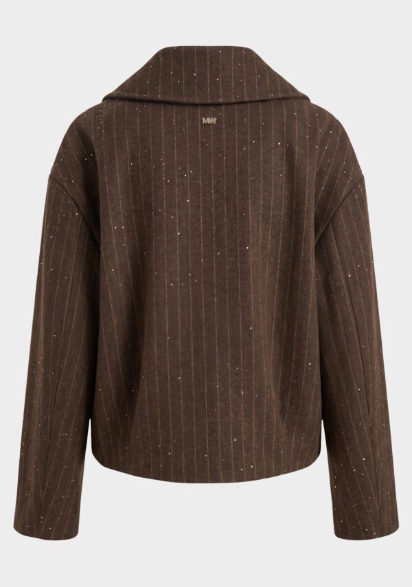 Cappotto corto gessato