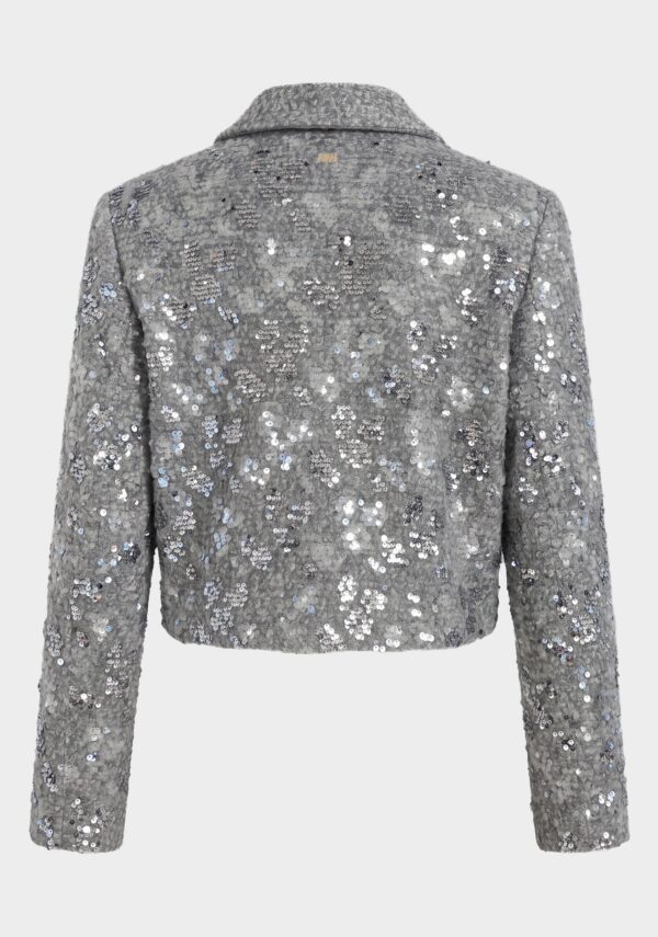 Cappotto corto in panno paillettes