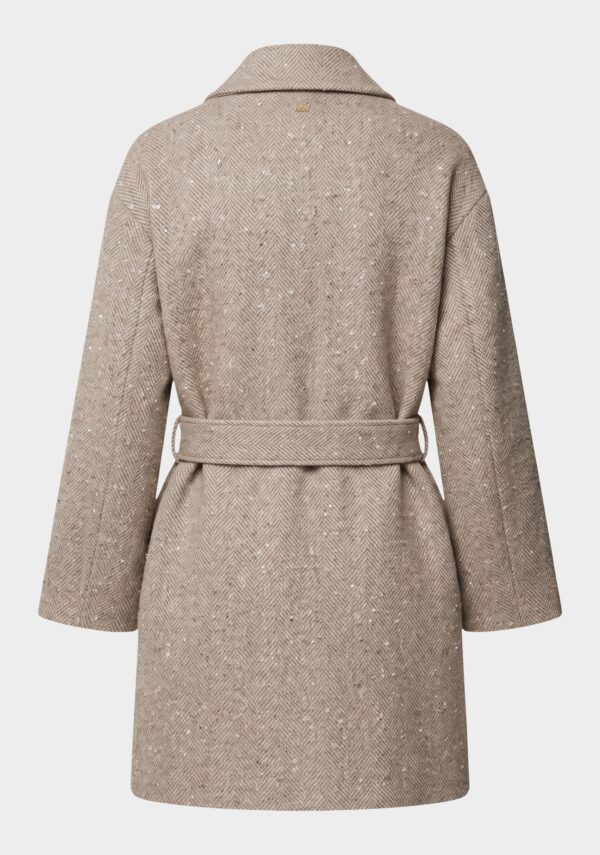 Cappotto in panno spigato