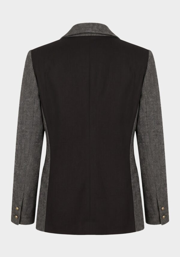 Blazer tessuto spigato